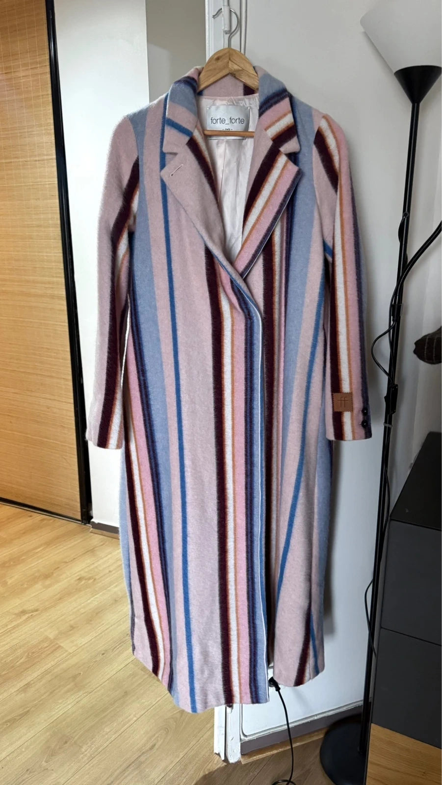 Forte Forte new wool striped colourful long coat