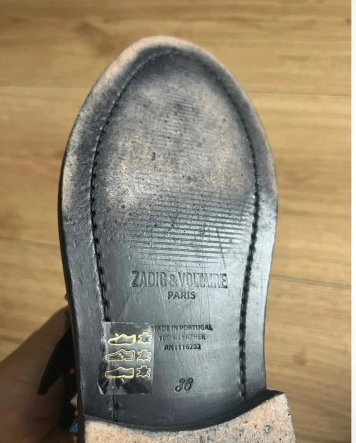 Zadig & Voltaire black leather ankle boots - view 4
