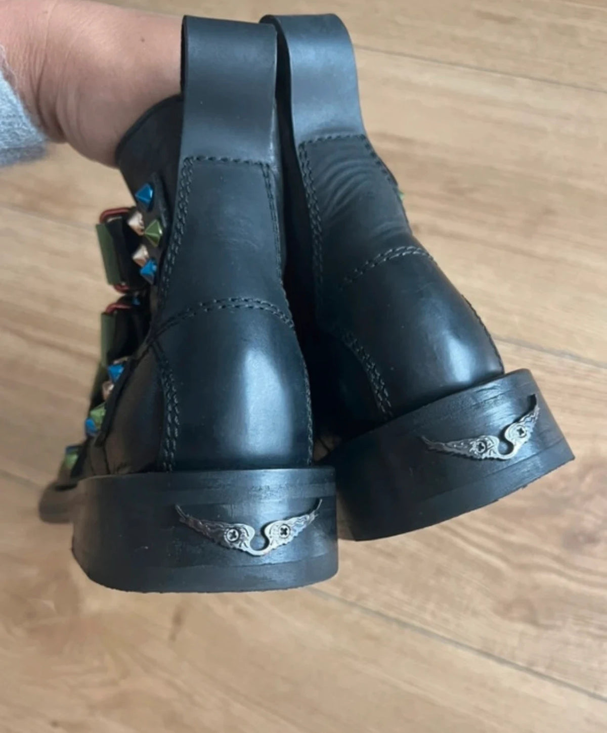 Zadig & Voltaire black leather ankle boots - view 5