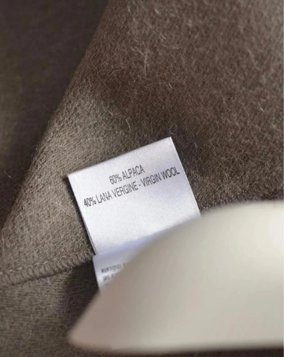 Purotatto beige alpaca wool poncho jacket - view 7
