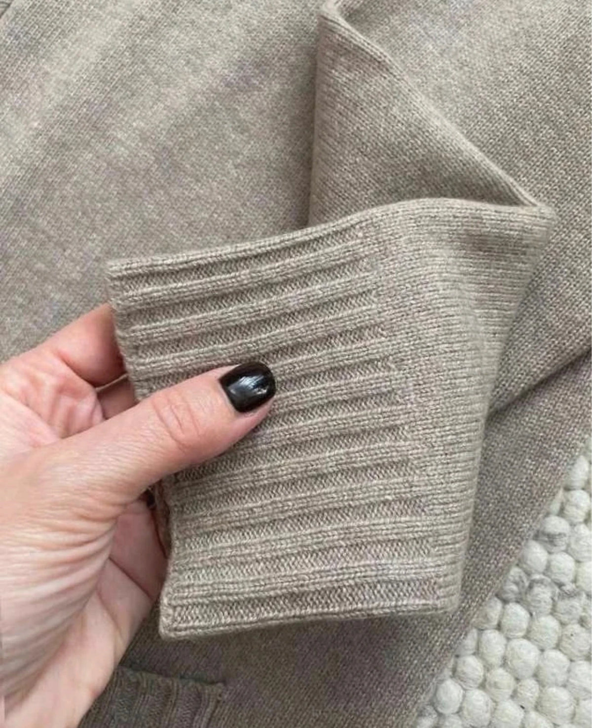 Fabiana Filippi beige wool silk cashmere blend cardigan - view 4