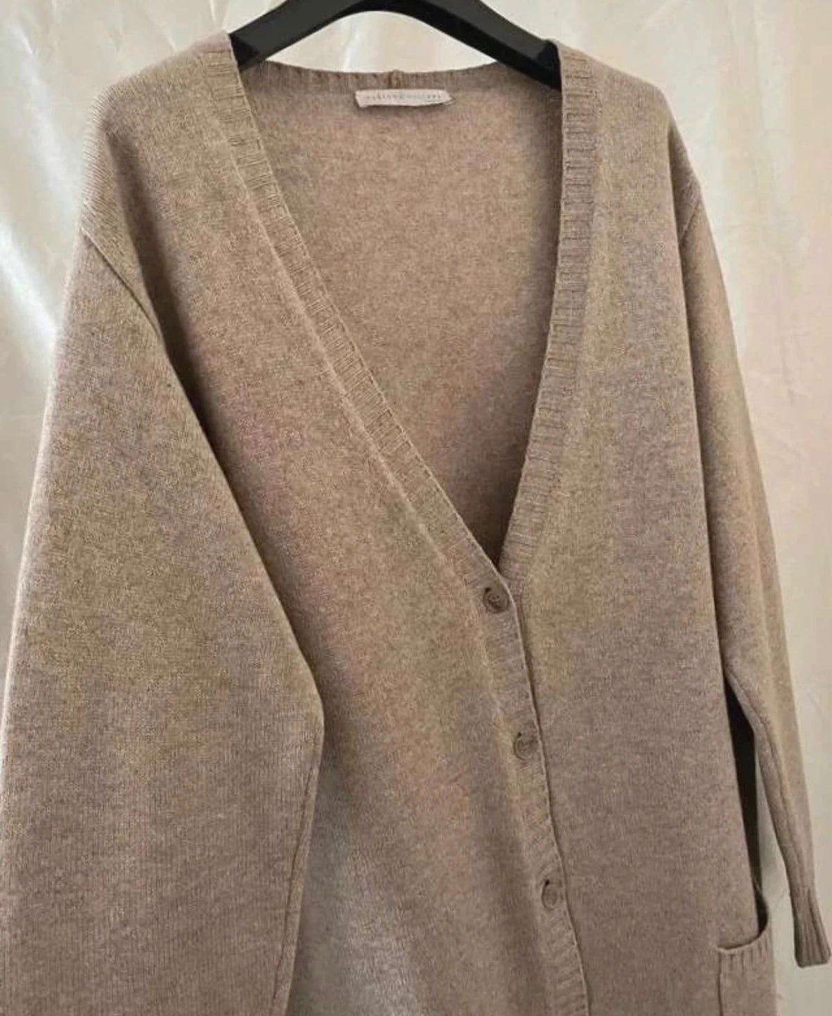 Fabiana Filippi beige wool silk cashmere blend cardigan - view 9