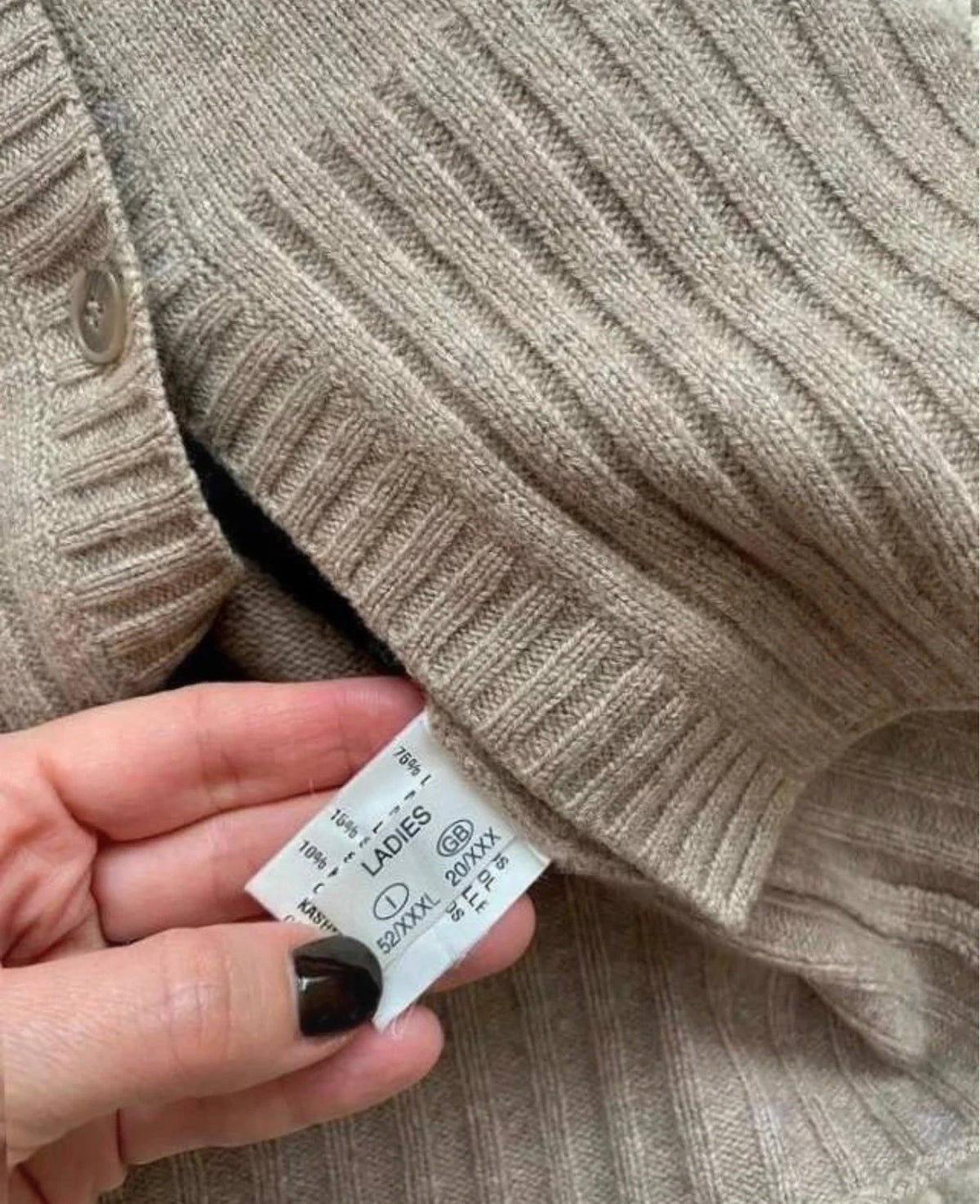 Fabiana Filippi beige wool silk cashmere blend cardigan - view 5