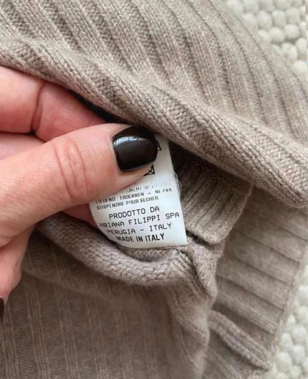Fabiana Filippi beige wool silk cashmere blend cardigan - view 6