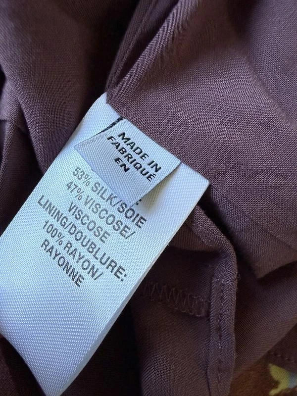 Tanya Taylor brown silk viscose long dress - view 3