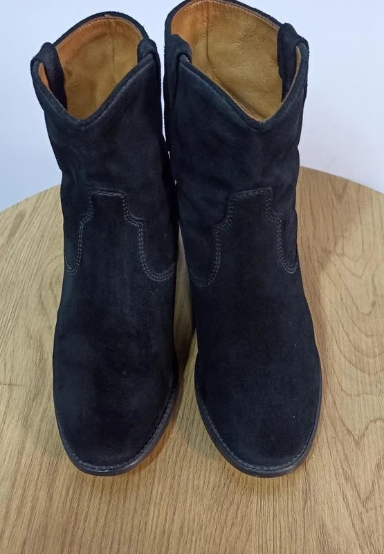 Isabel Marant Crisi black suede ankle boots - view 4