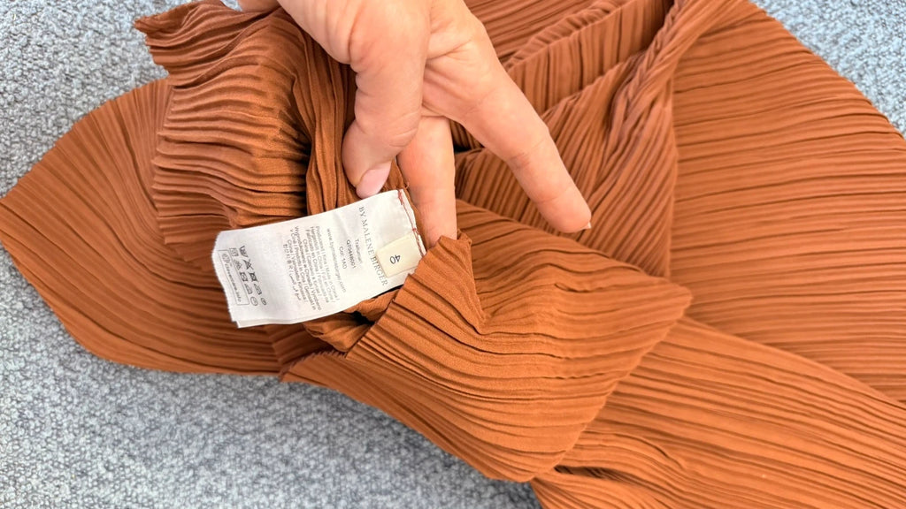 By Malene Birger brown pleated blouse - view 6