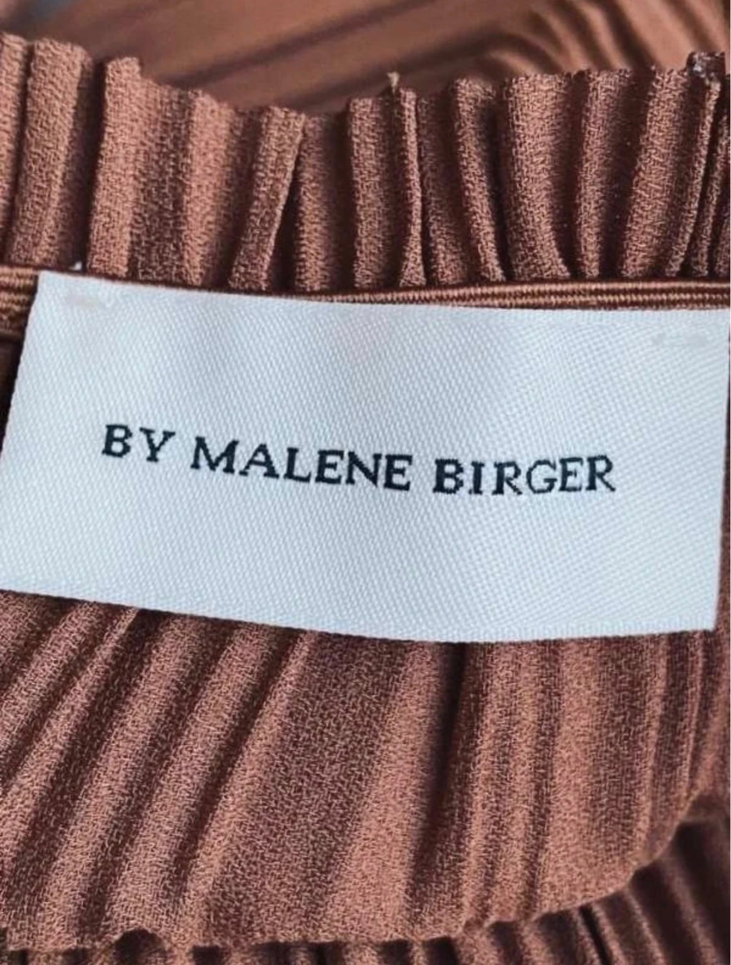 By Malene Birger brown pleated blouse - view 2