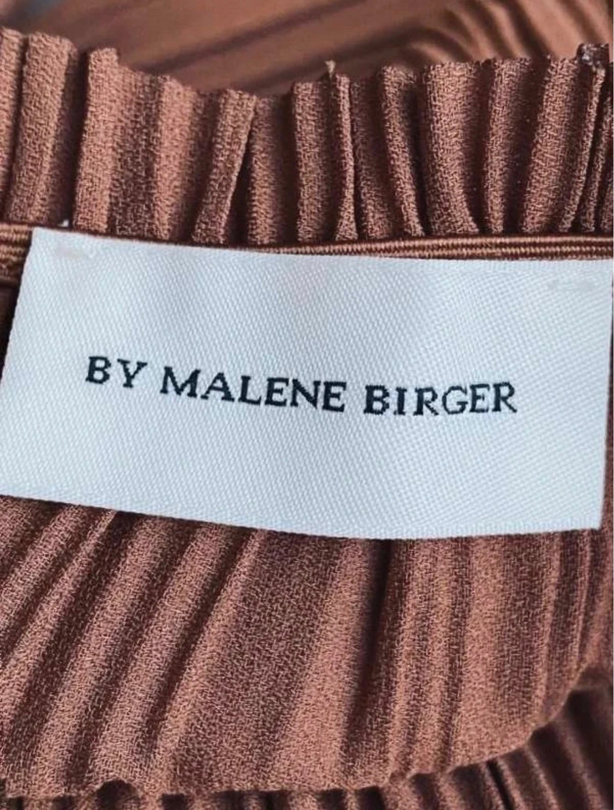 By Malene Birger brown pleated blouse - view 2