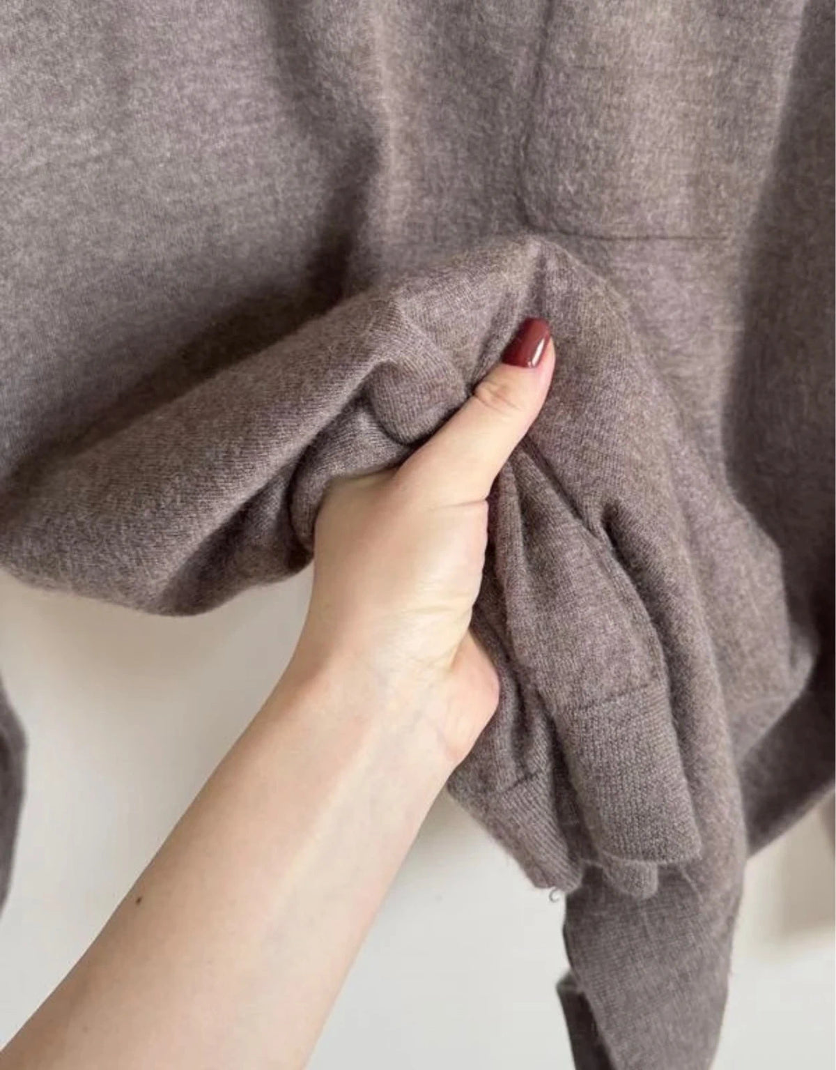 Eric Bompard brown taupe cashmere sweater polo - view 4