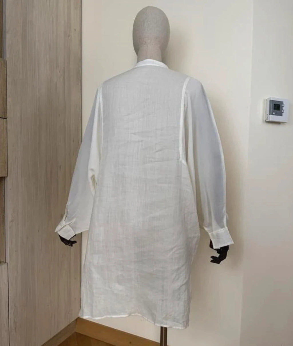 Joseph lincon ramie voile white ramie silk blouse shirt - view 4