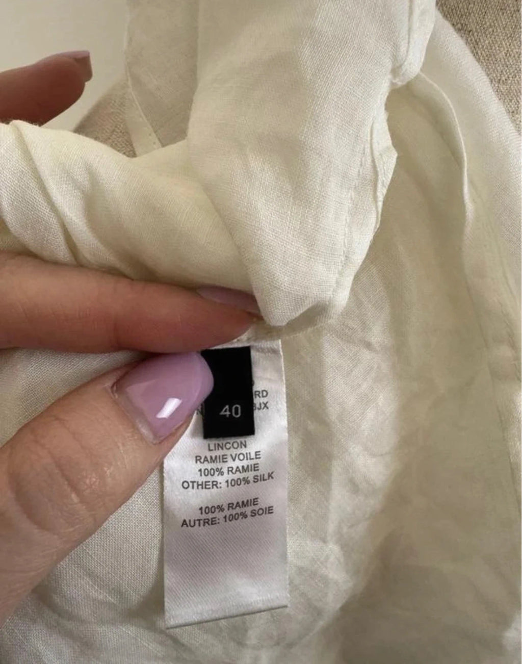 Joseph lincon ramie voile white ramie silk blouse shirt - view 7