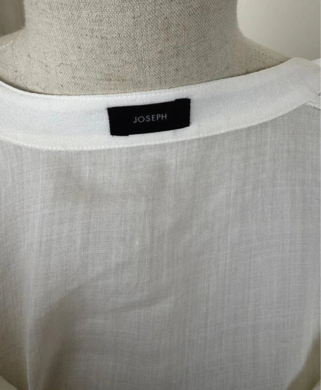 Joseph lincon ramie voile white ramie silk blouse shirt - view 6