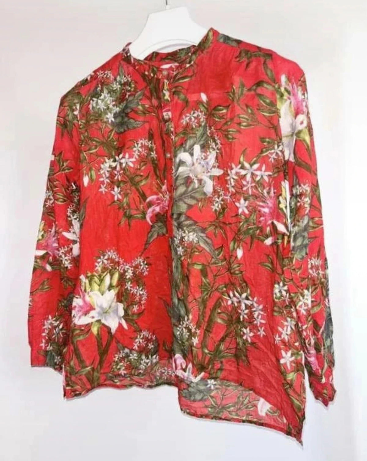 Isabel Marant red cotton shirt blouse - view 2