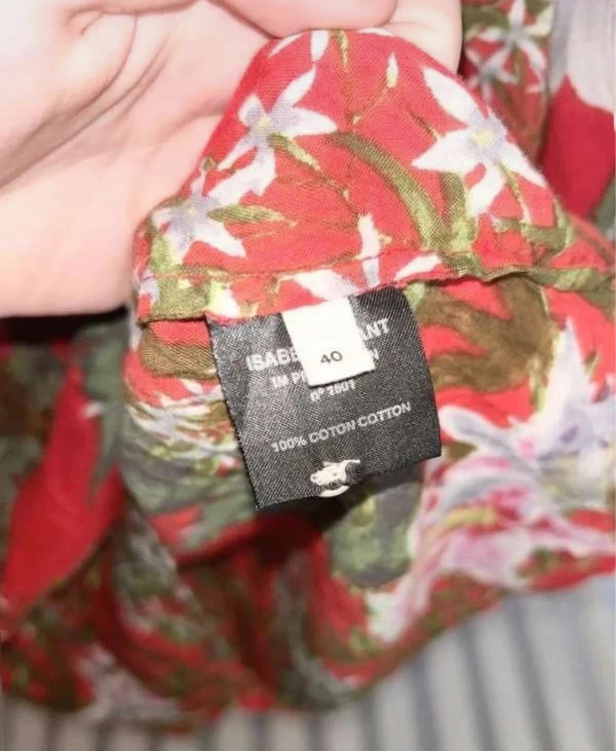 Isabel Marant red cotton shirt blouse - view 6