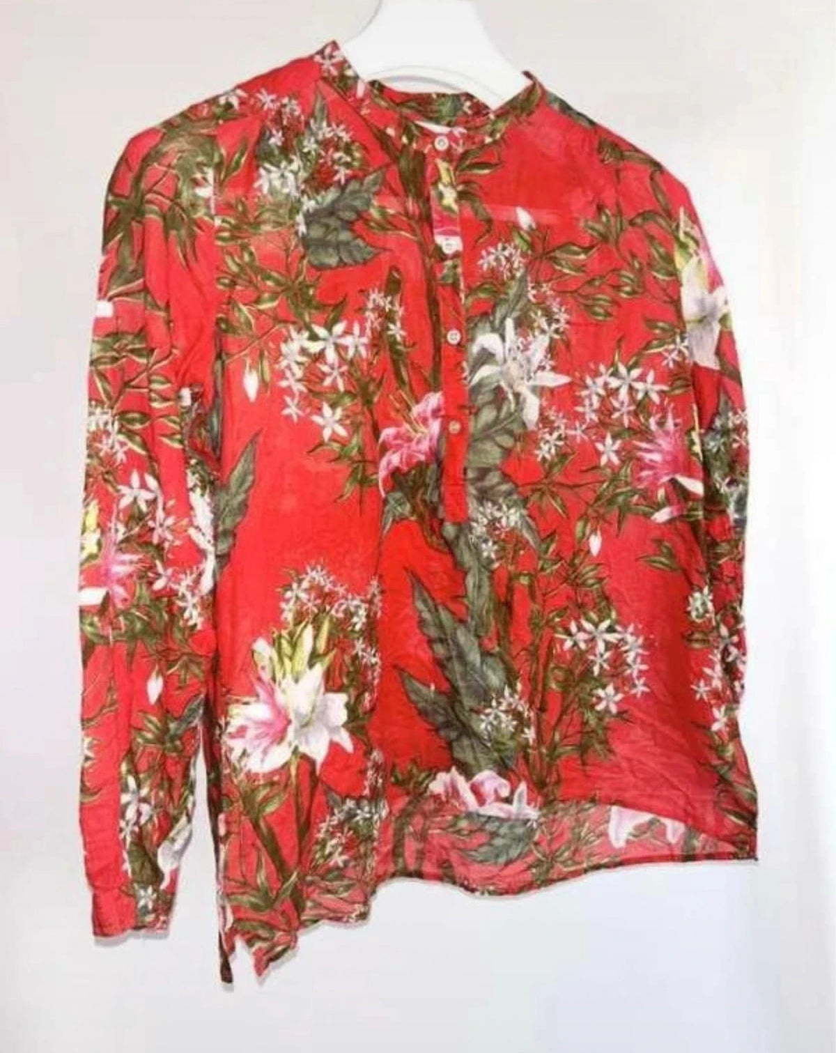 Isabel Marant red cotton shirt blouse