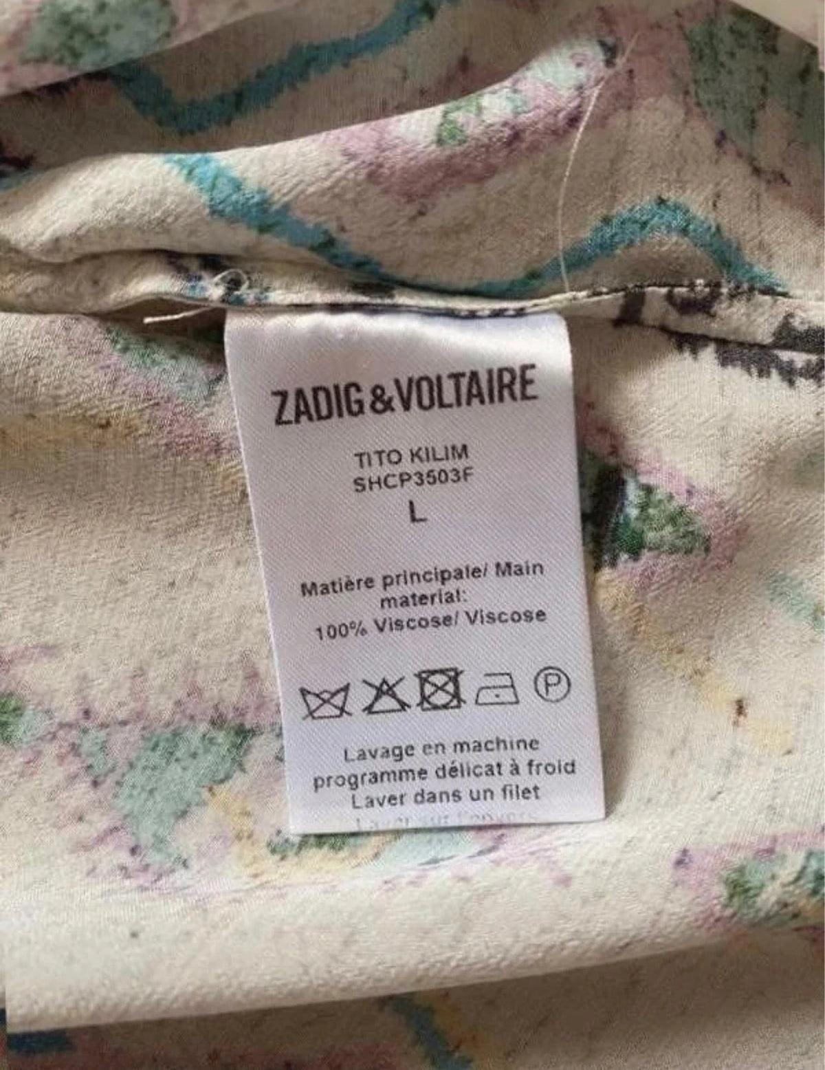 Zadig & Voltaire Tito Kilim silk blouse - view 4