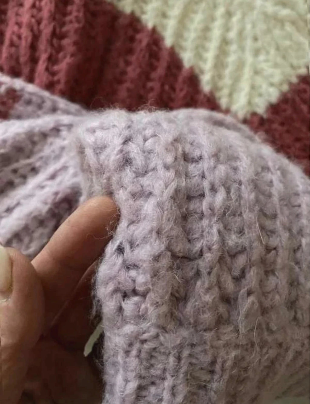 Ba&sh alpaca colour block sweater jumper - view 3