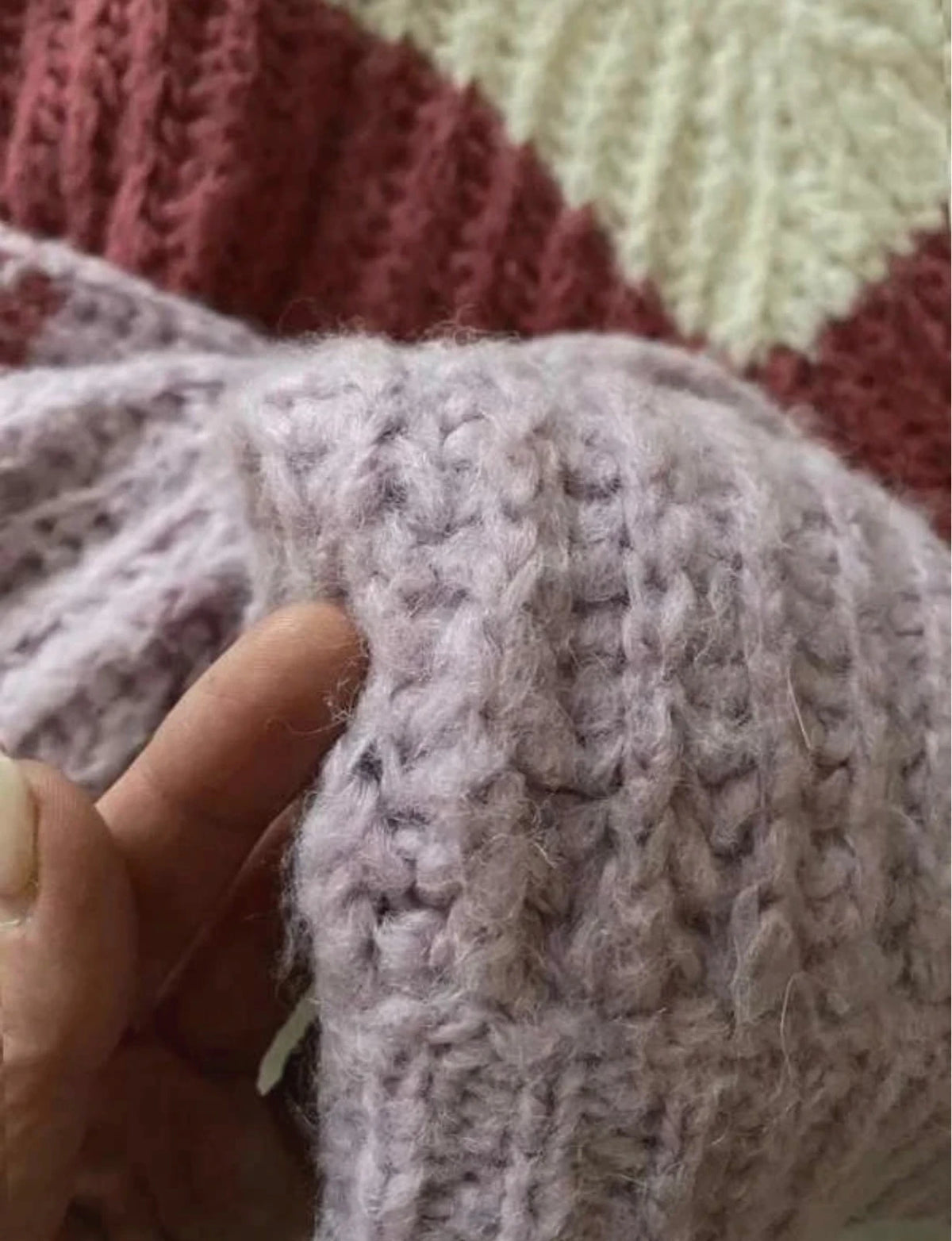 Ba&sh alpaca colour block sweater jumper - view 3