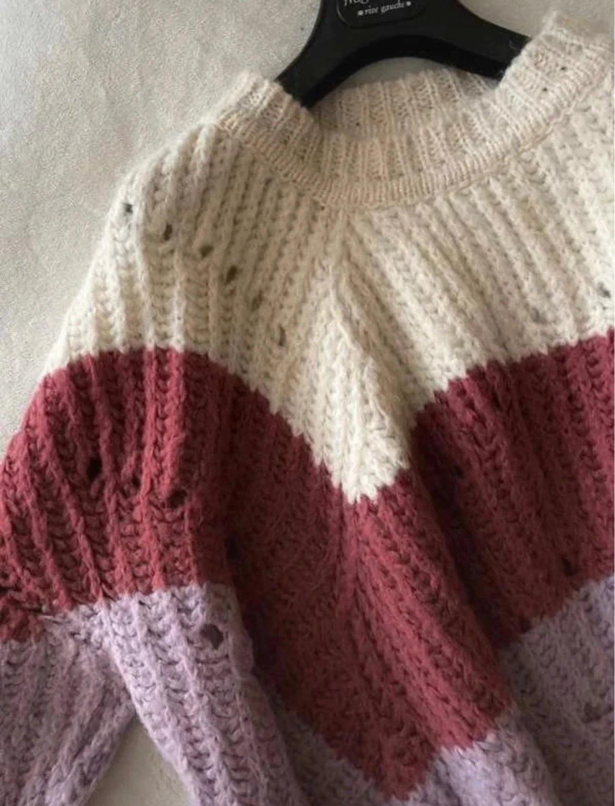 Ba&sh alpaca colour block sweater jumper - view 2
