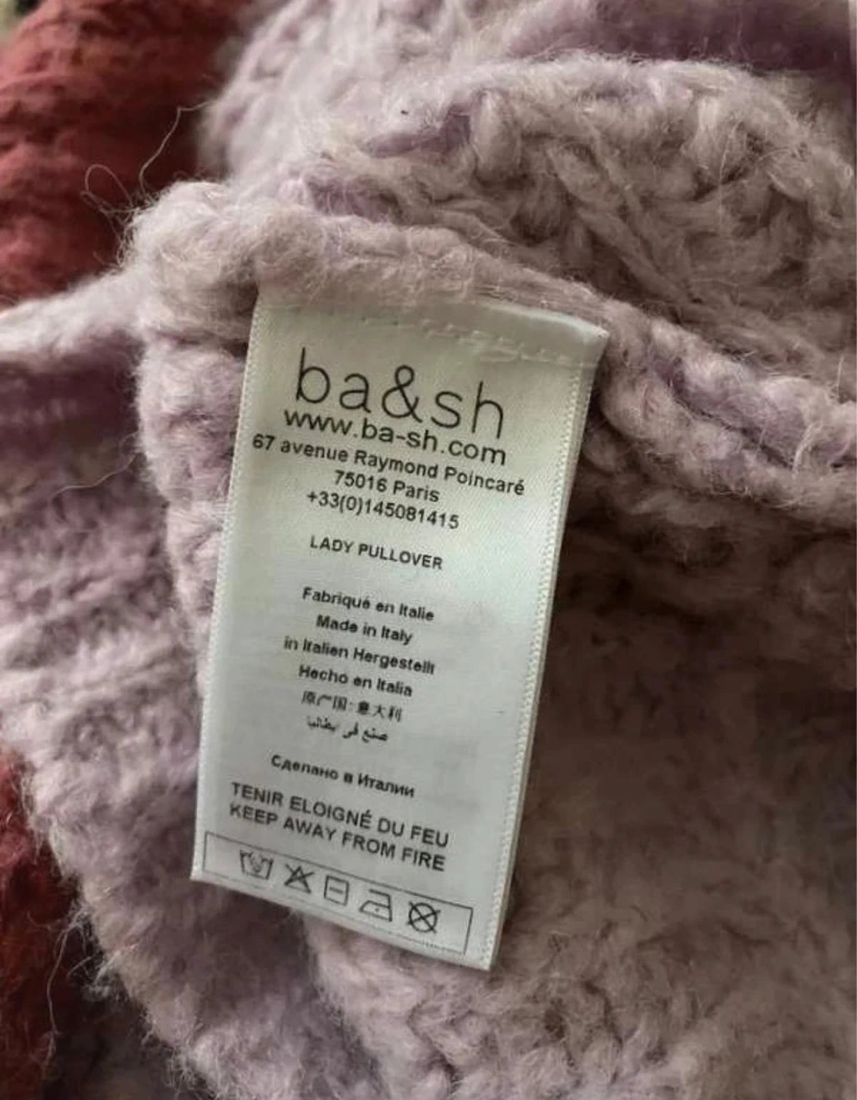 Ba&sh alpaca colour block sweater jumper - view 5