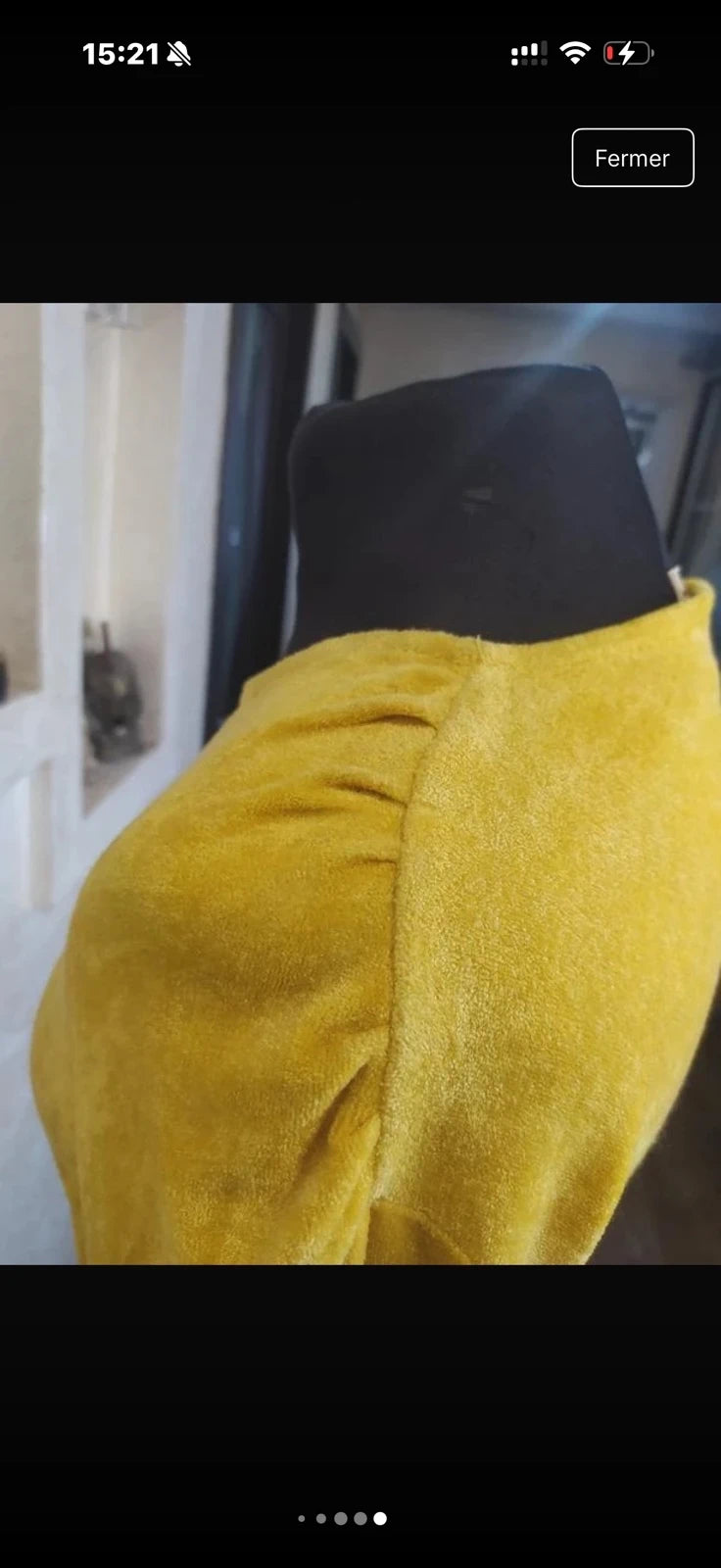 By Malene Birger yellow velour dress - view 9
