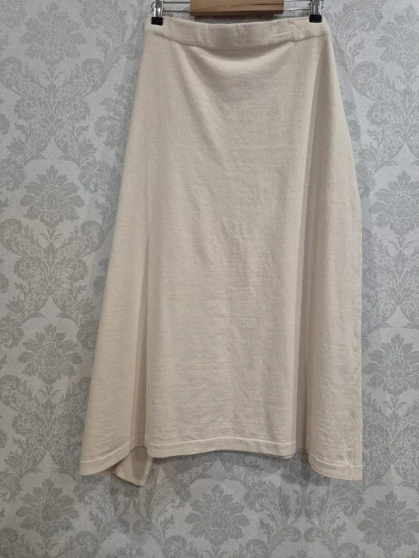 Joseph beige cotton silk long skirt - view 3