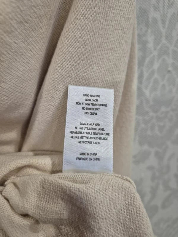 Joseph beige cotton silk long skirt - view 6