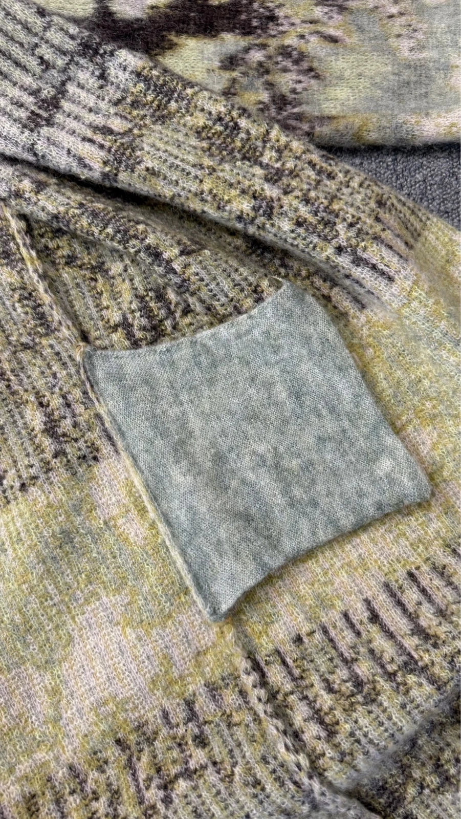 Forte Forte jacquard bloom mist alpaca wool long cardigan - view 8