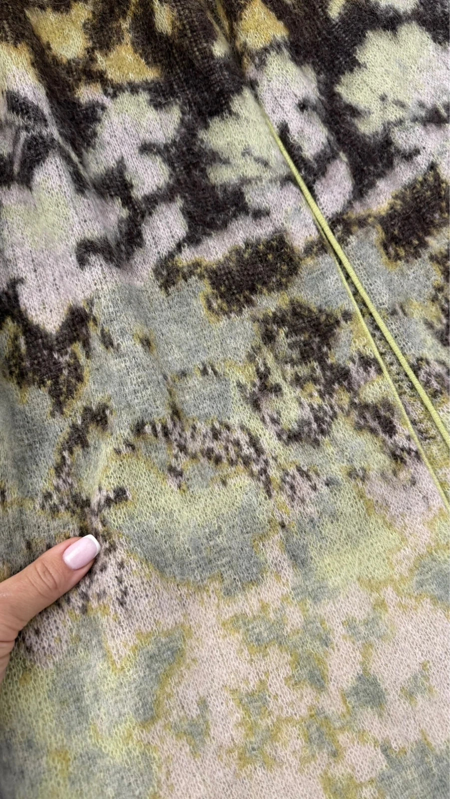 Forte Forte jacquard bloom mist alpaca wool long cardigan - view 3