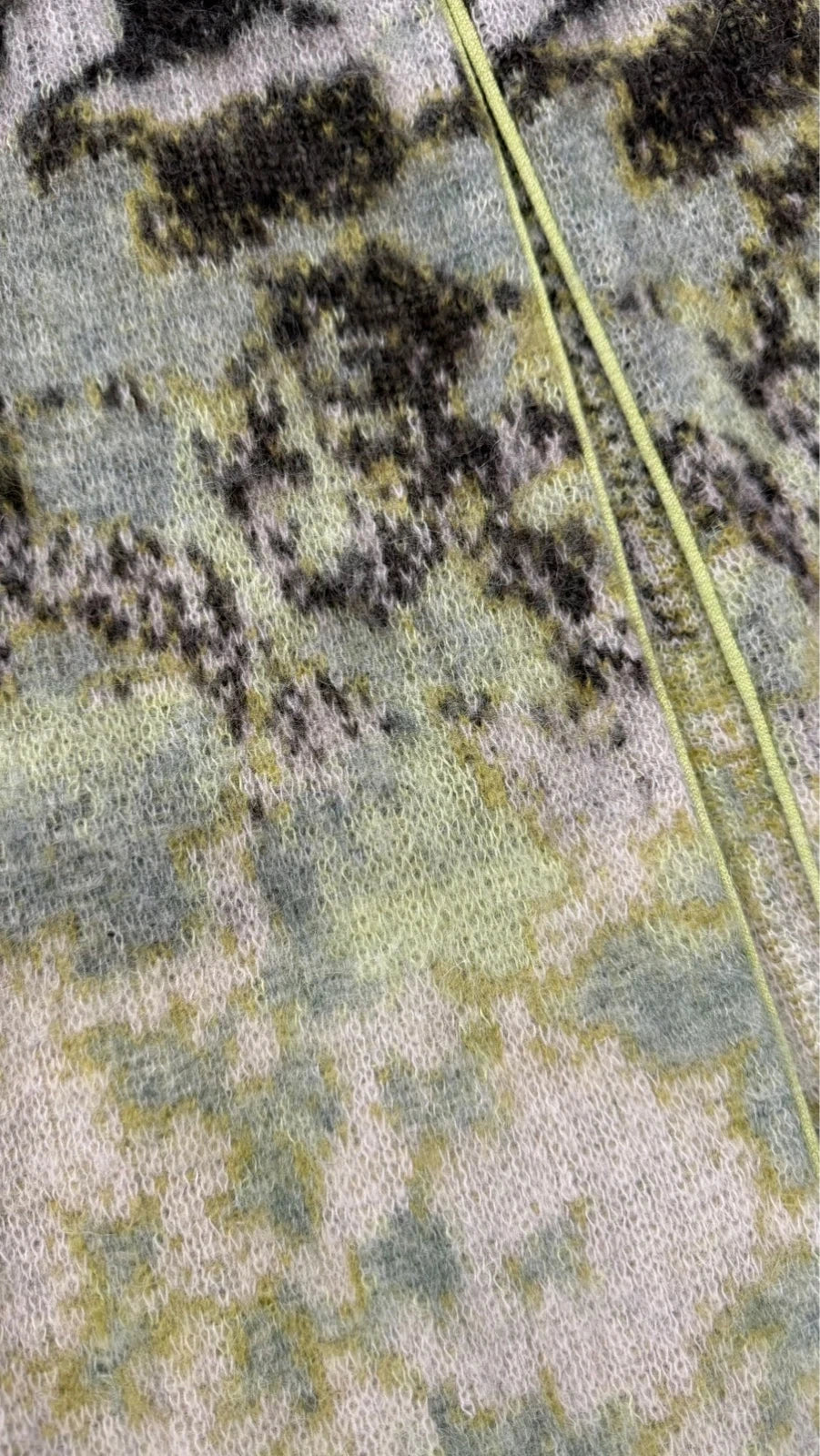 Forte Forte jacquard bloom mist alpaca wool long cardigan - view 6