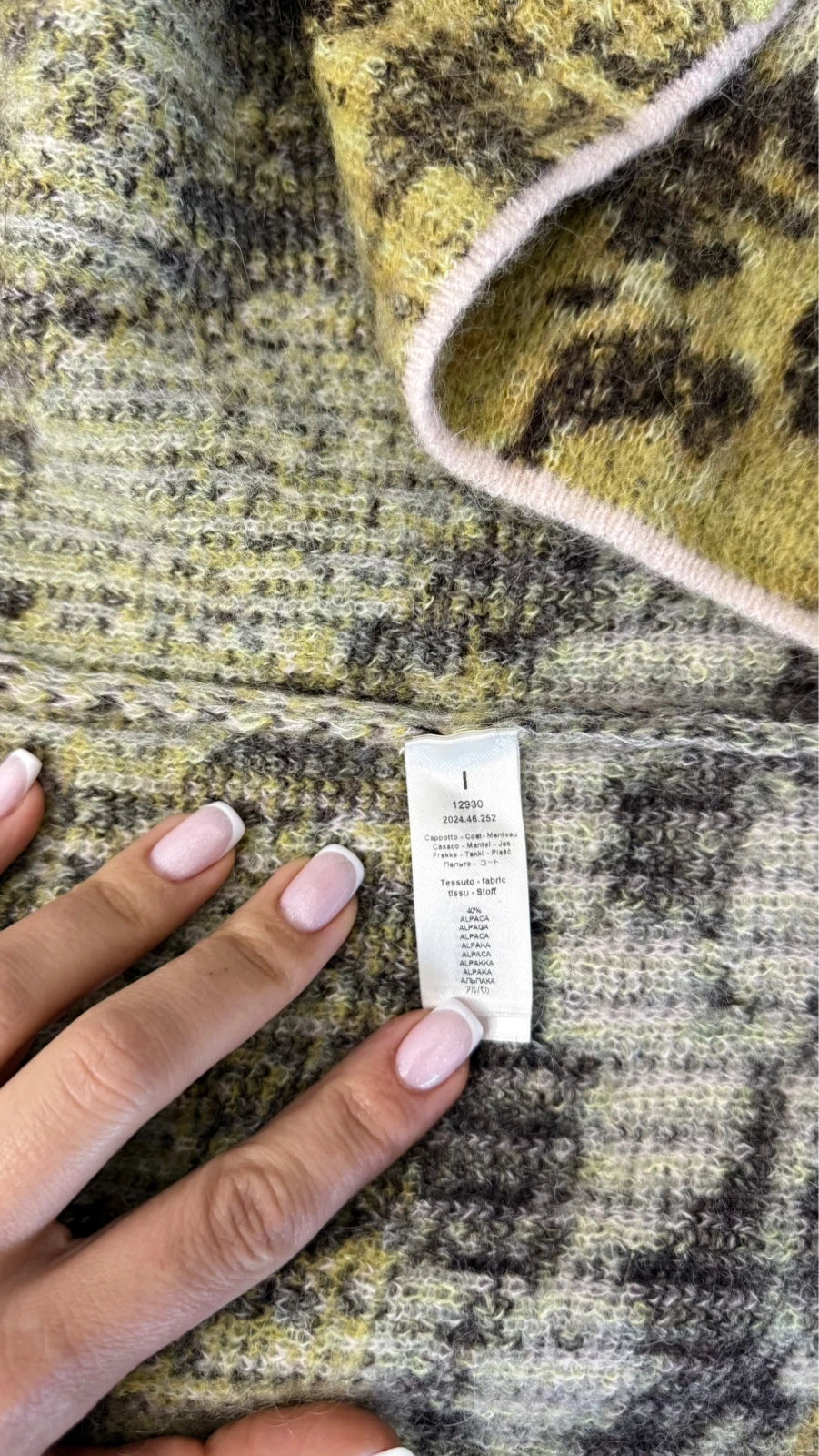 Forte Forte jacquard bloom mist alpaca wool long cardigan - view 9