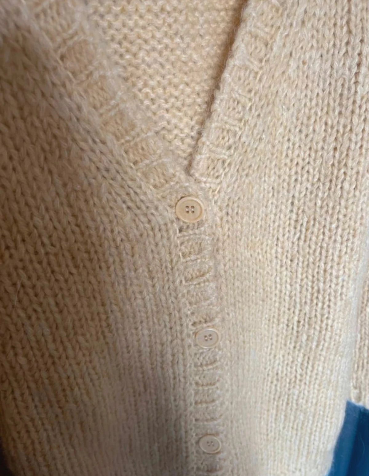 Des Petits Hauts yellow kid mohair silk wool blend cardigan - view 7