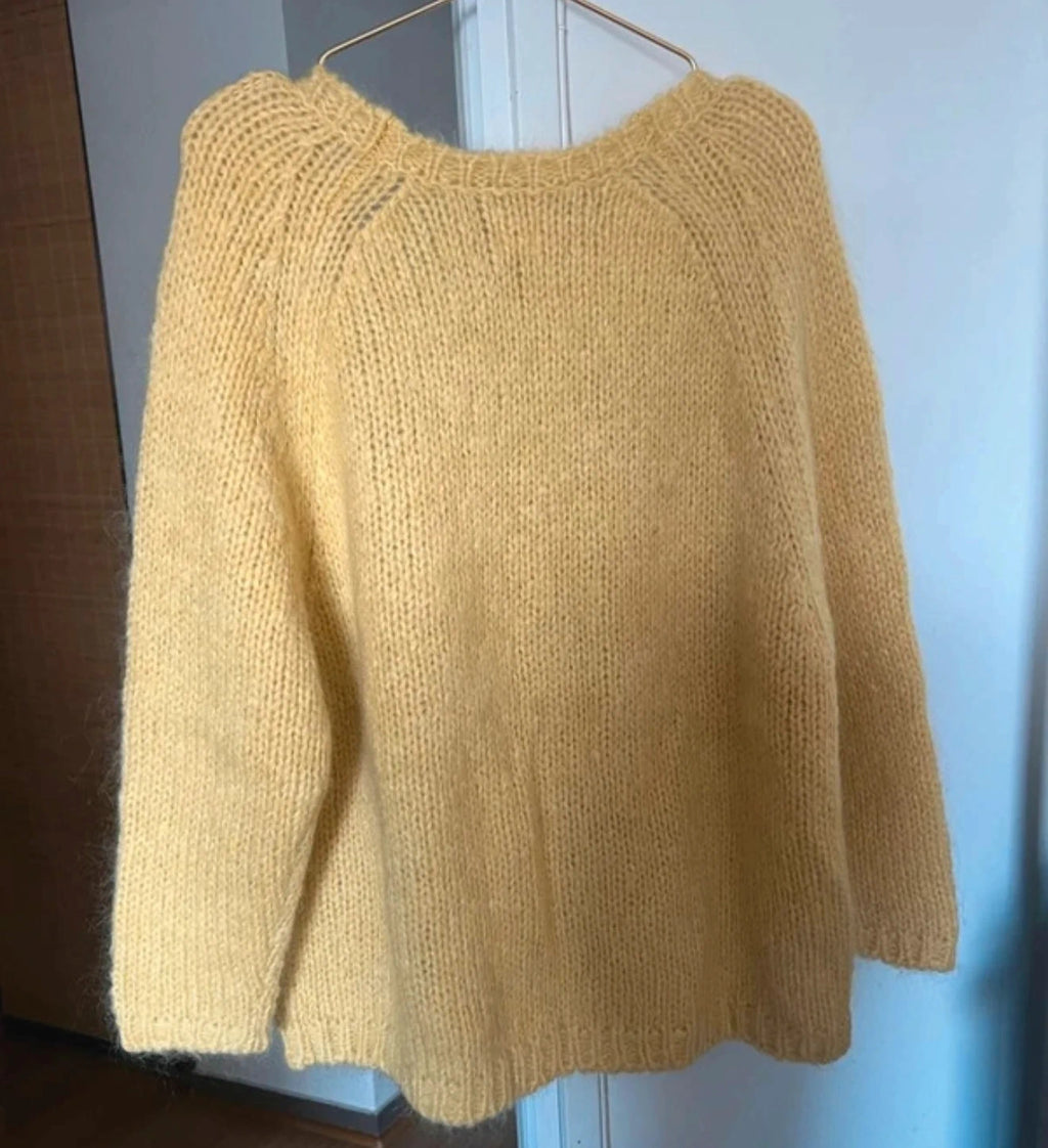 Des Petits Hauts yellow kid mohair silk wool blend cardigan - view 10