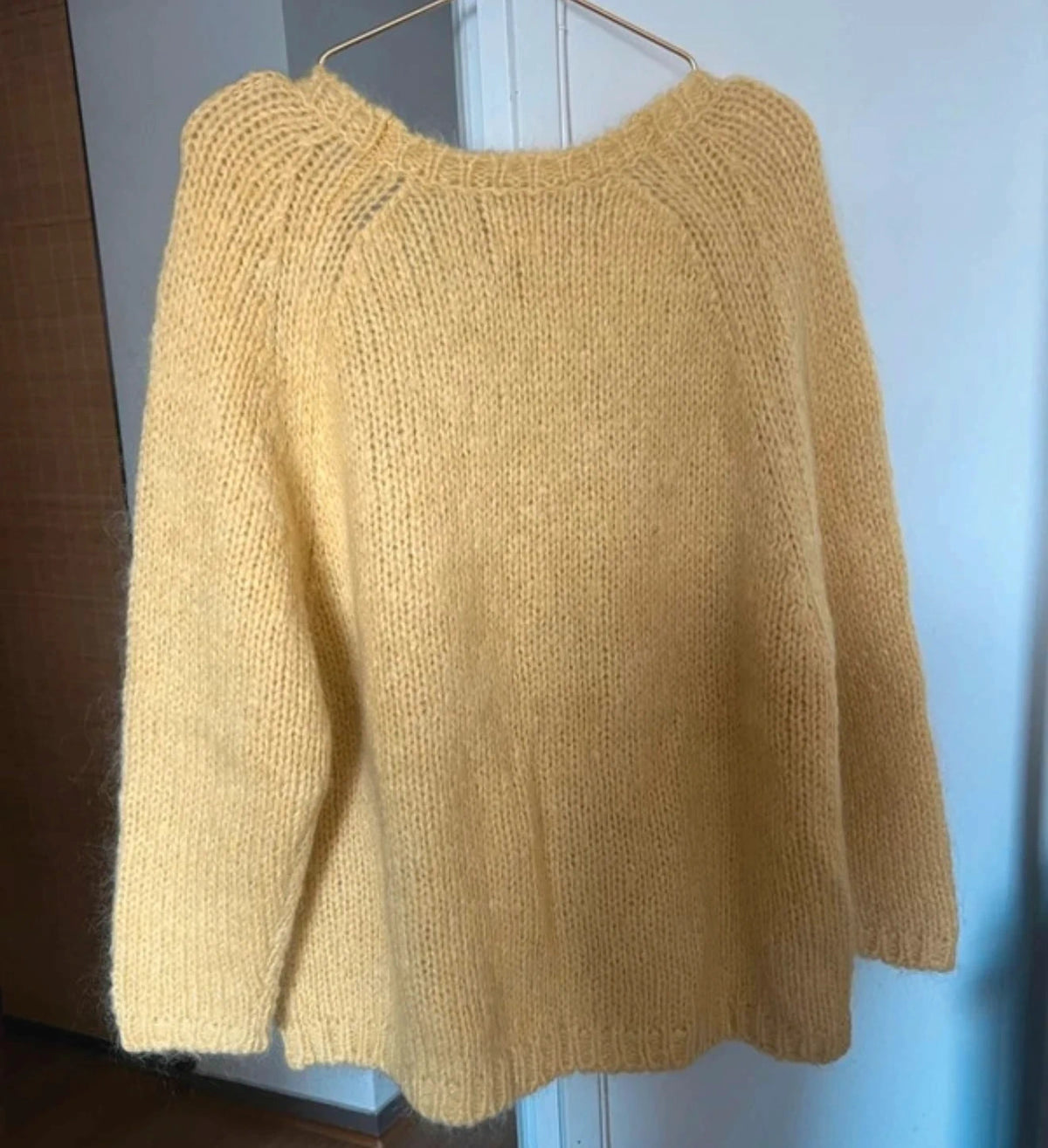 Des Petits Hauts yellow kid mohair silk wool blend cardigan - view 10