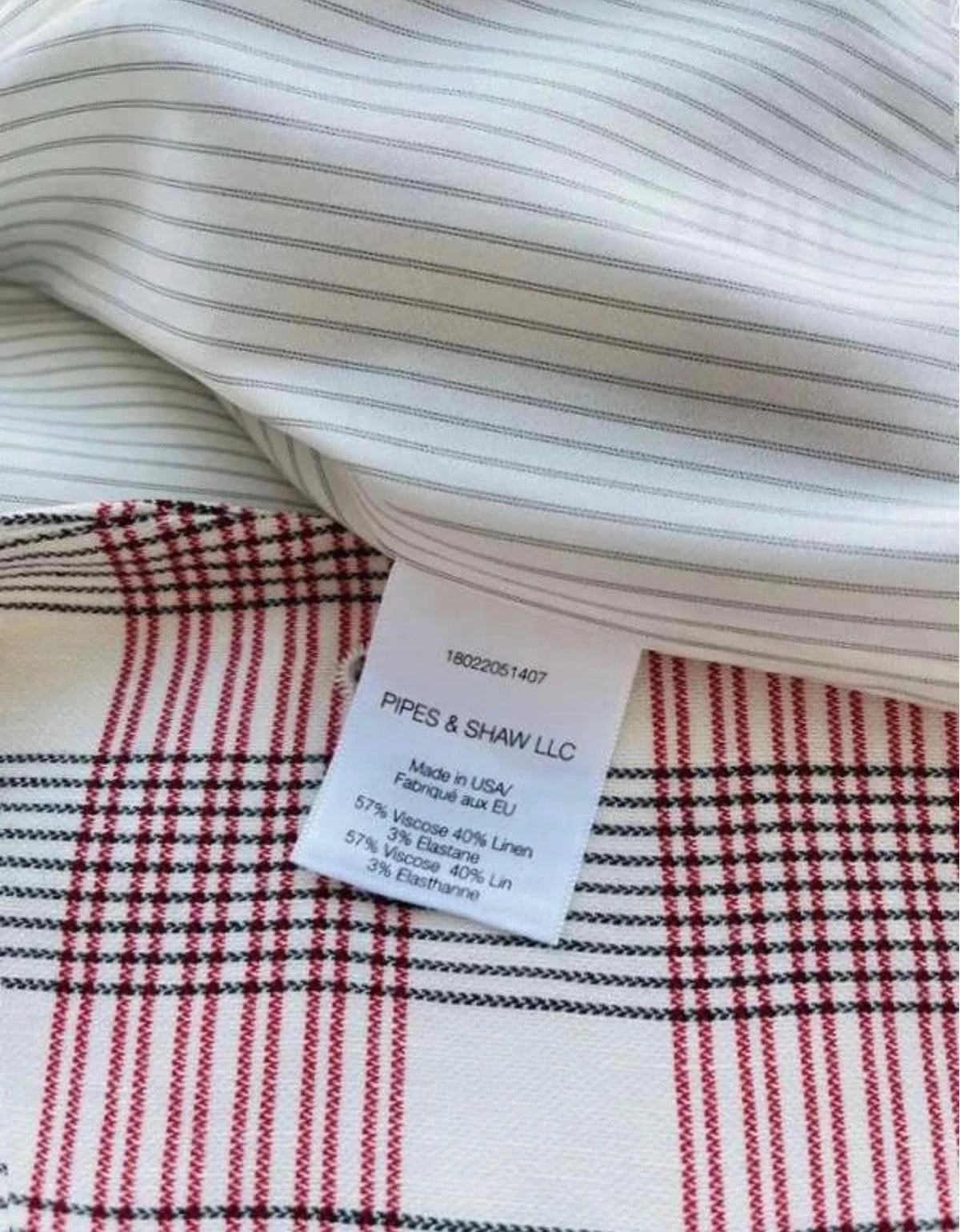 Veronica Beard viscose linen blend pink tartan blazer - view 4