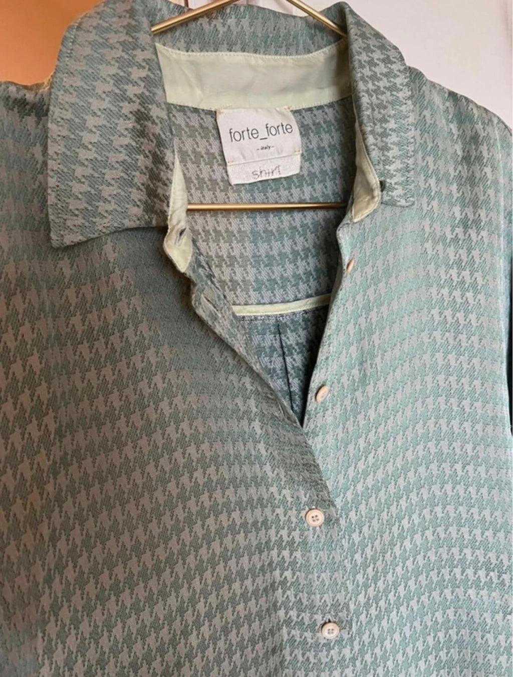 Forte Forte turquoise viscose shirt - view 3