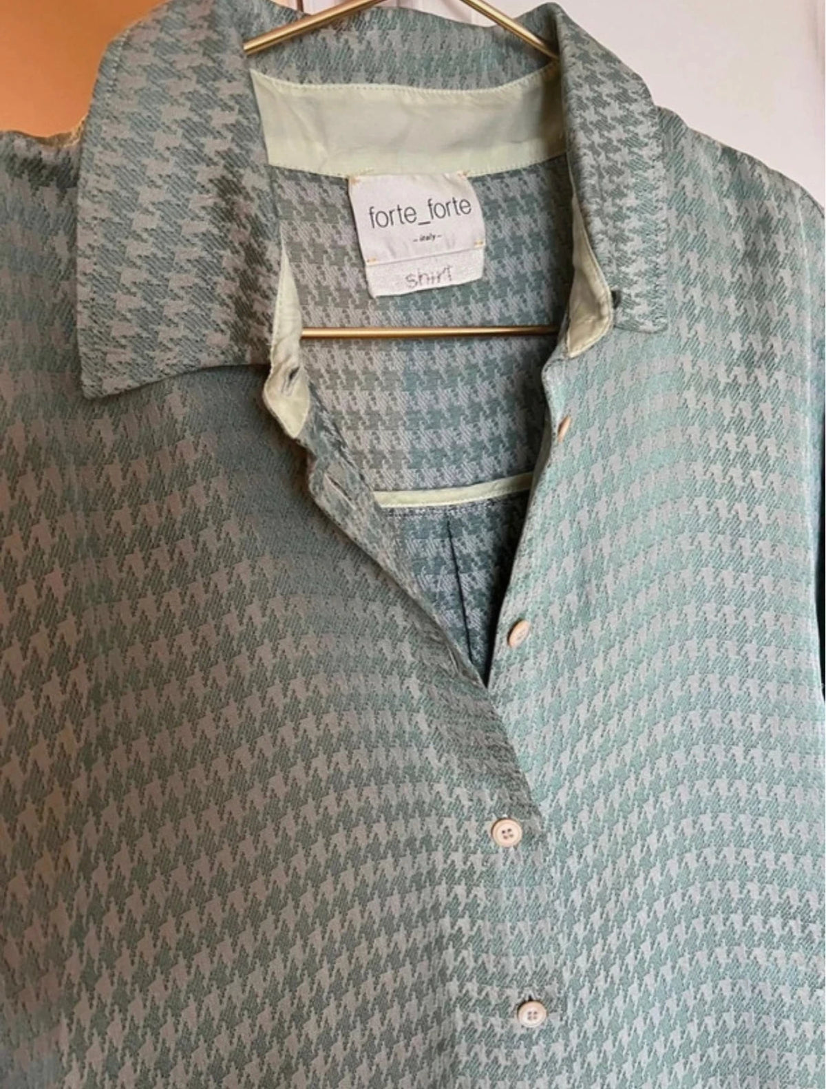 Forte Forte turquoise viscose shirt - view 3