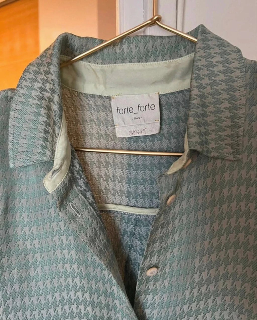 Forte Forte turquoise viscose shirt - view 2