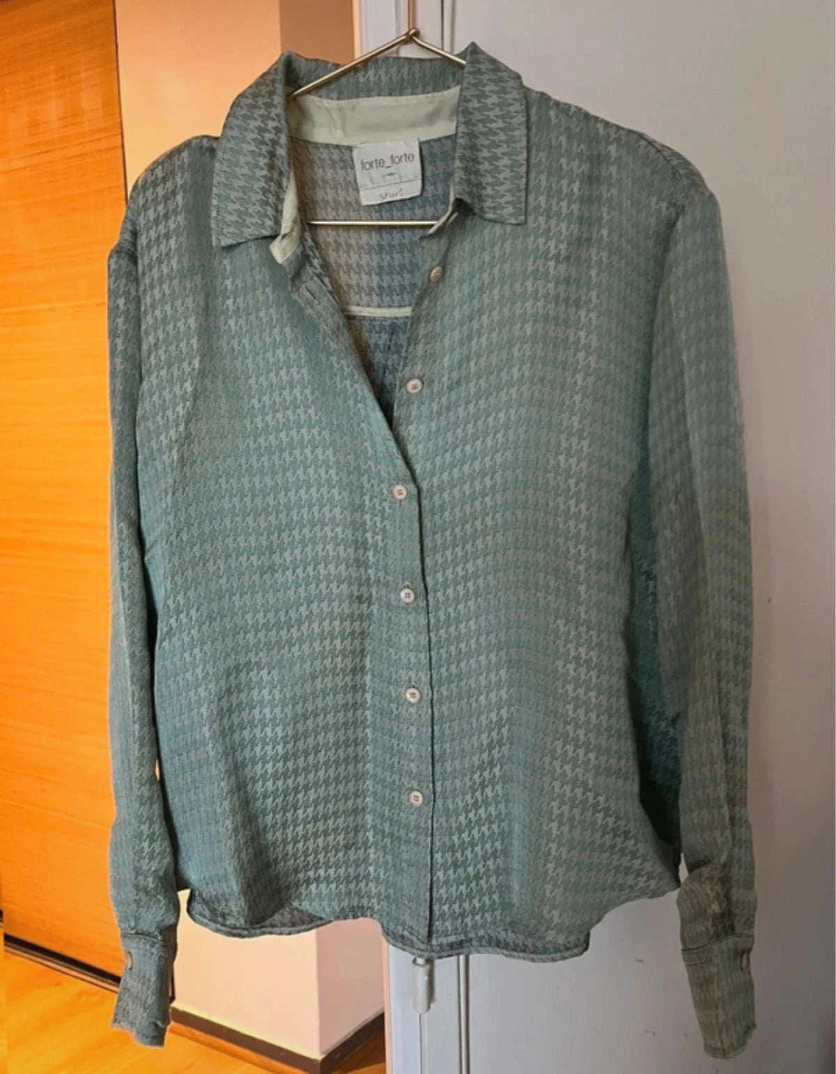 Forte Forte turquoise viscose shirt