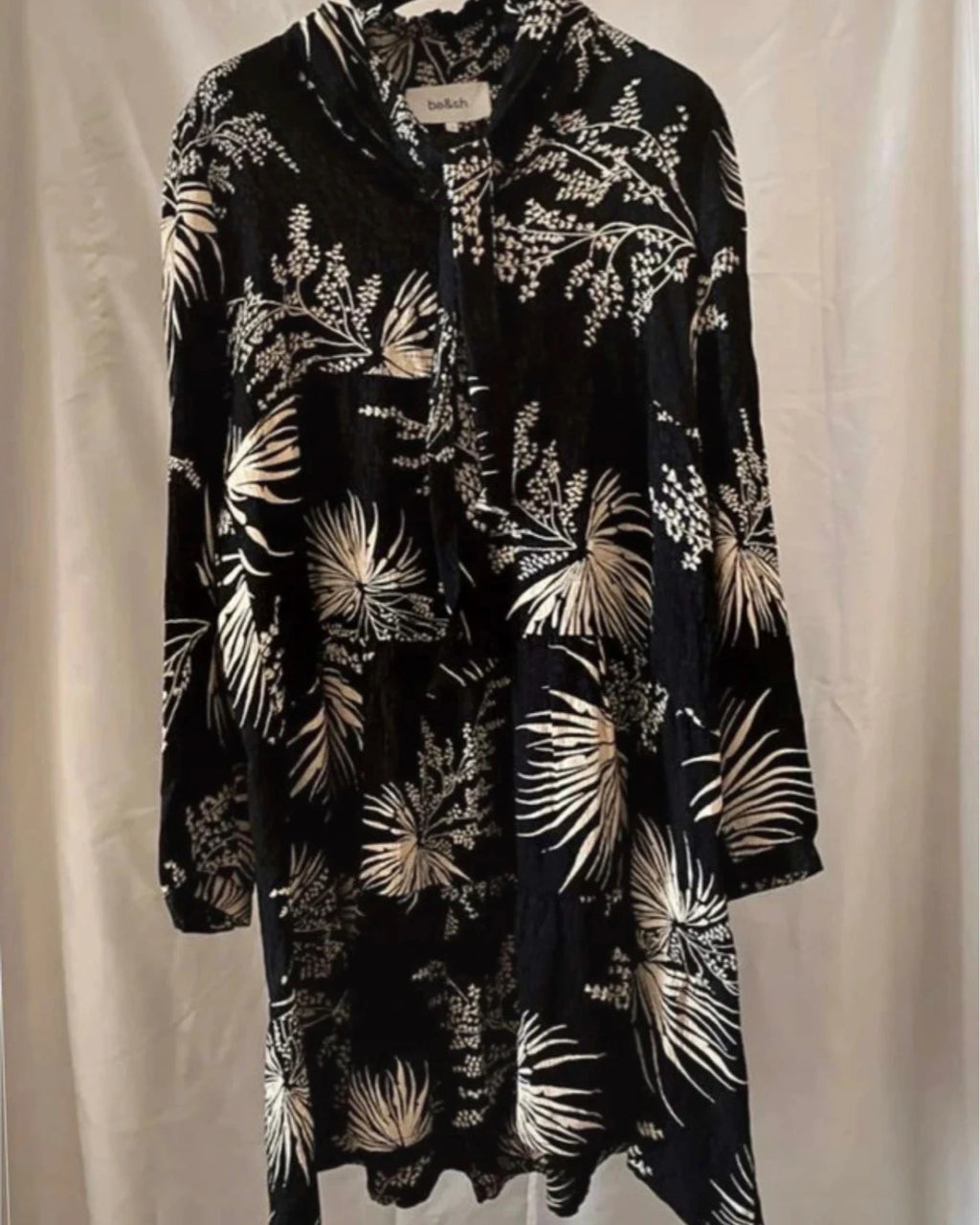 Ba&sh viscose black dress