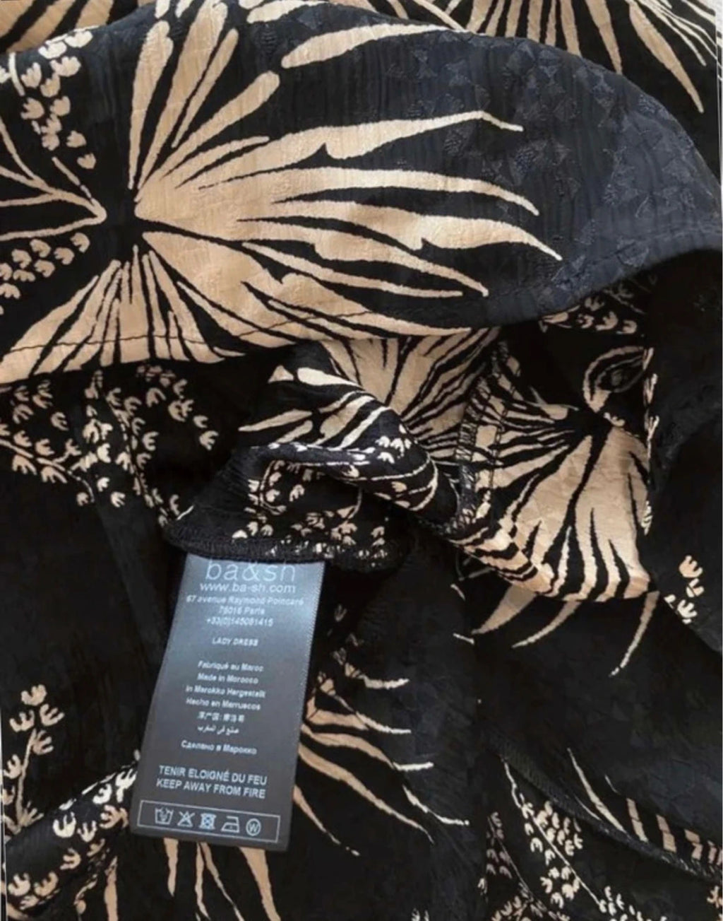 Ba&sh viscose black dress - view 6