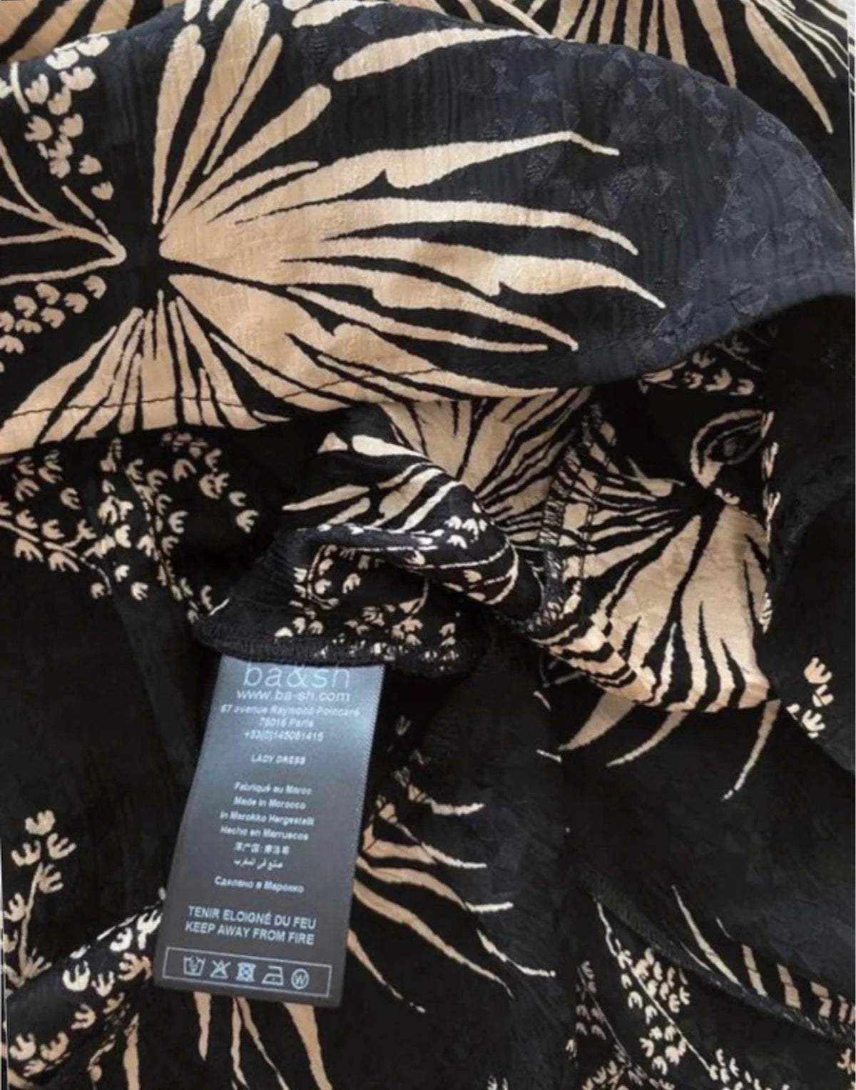 Ba&sh viscose black dress - view 6
