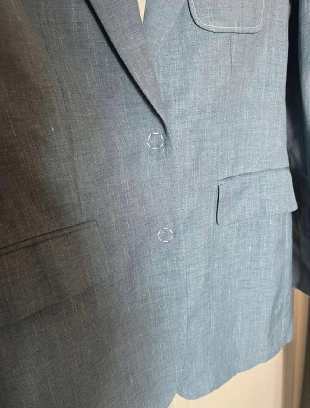 Joseph Hesston linen silk tailoring blue blazer jacket - view 2
