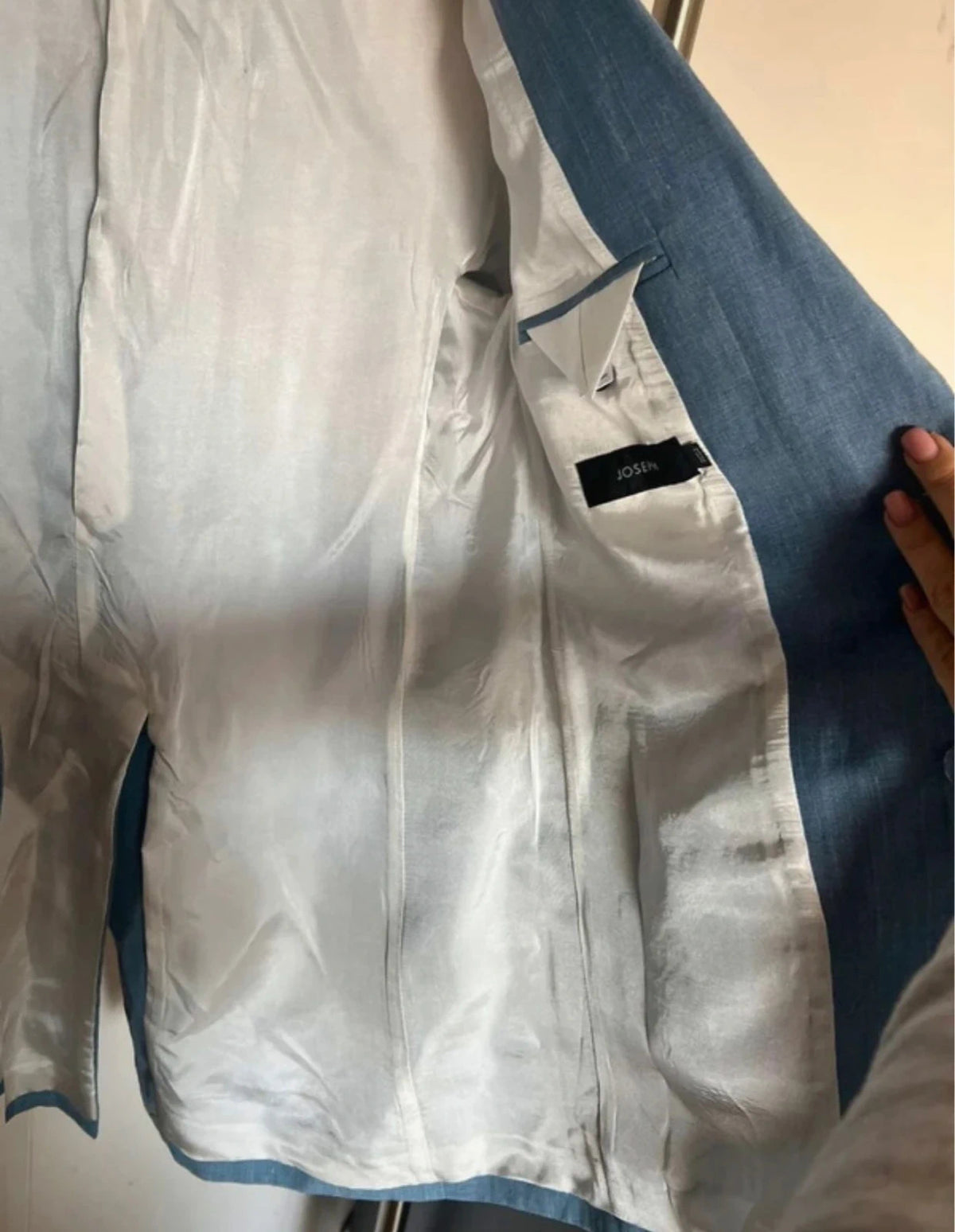 Joseph Hesston linen silk tailoring blue blazer jacket - view 9
