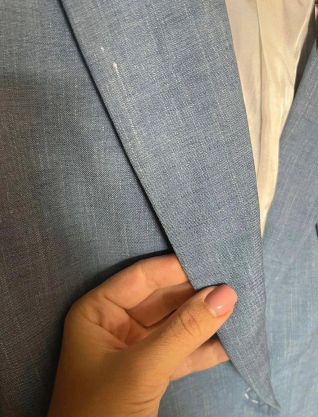 Joseph Hesston linen silk tailoring blue blazer jacket - view 4
