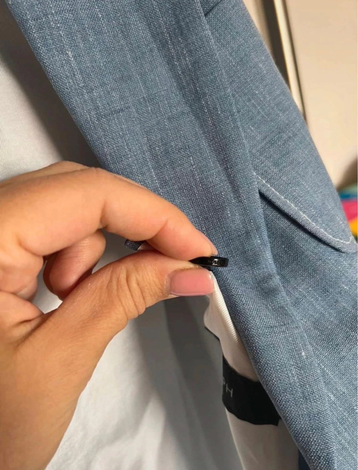 Joseph Hesston linen silk tailoring blue blazer jacket - view 13