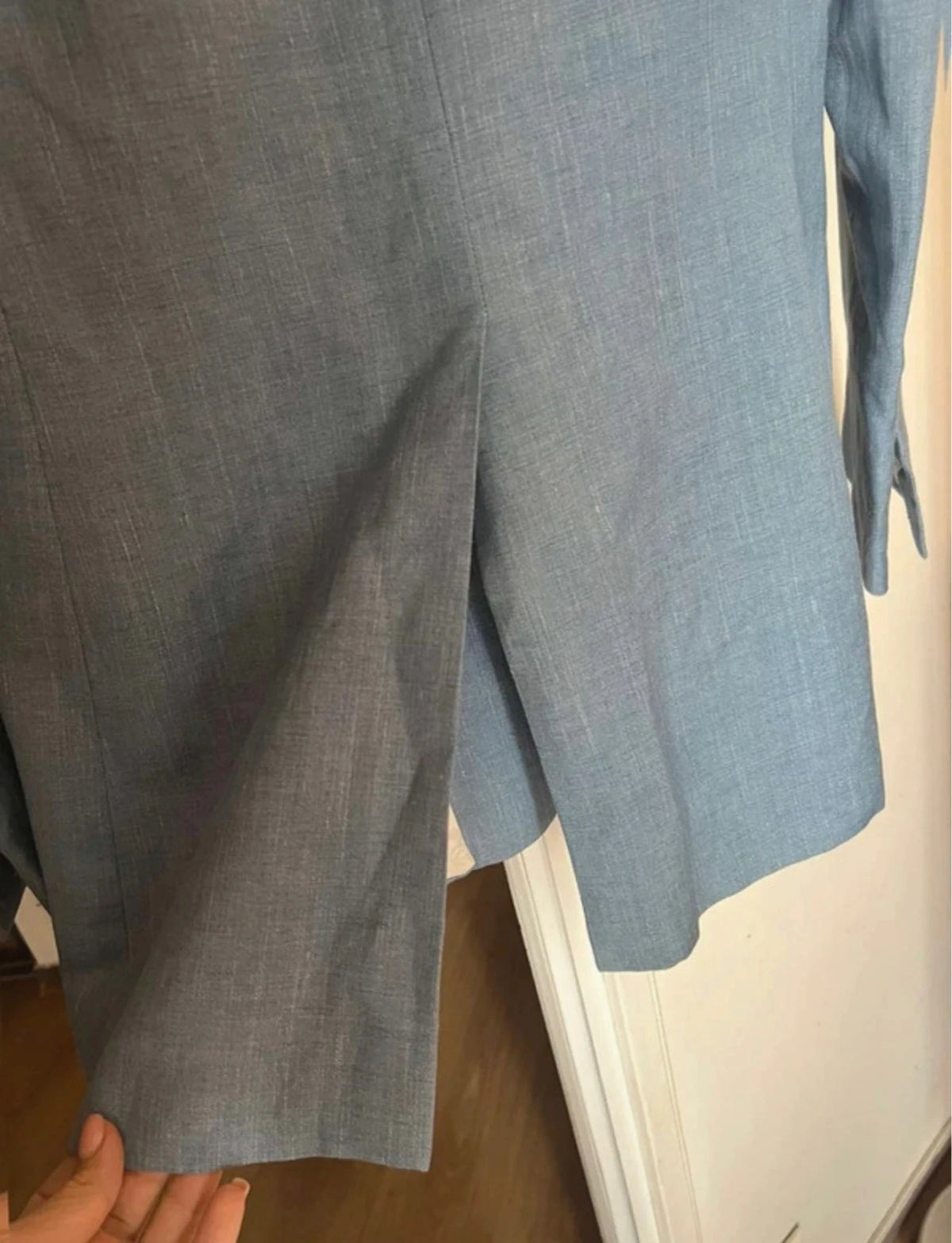 Joseph Hesston linen silk tailoring blue blazer jacket - view 6