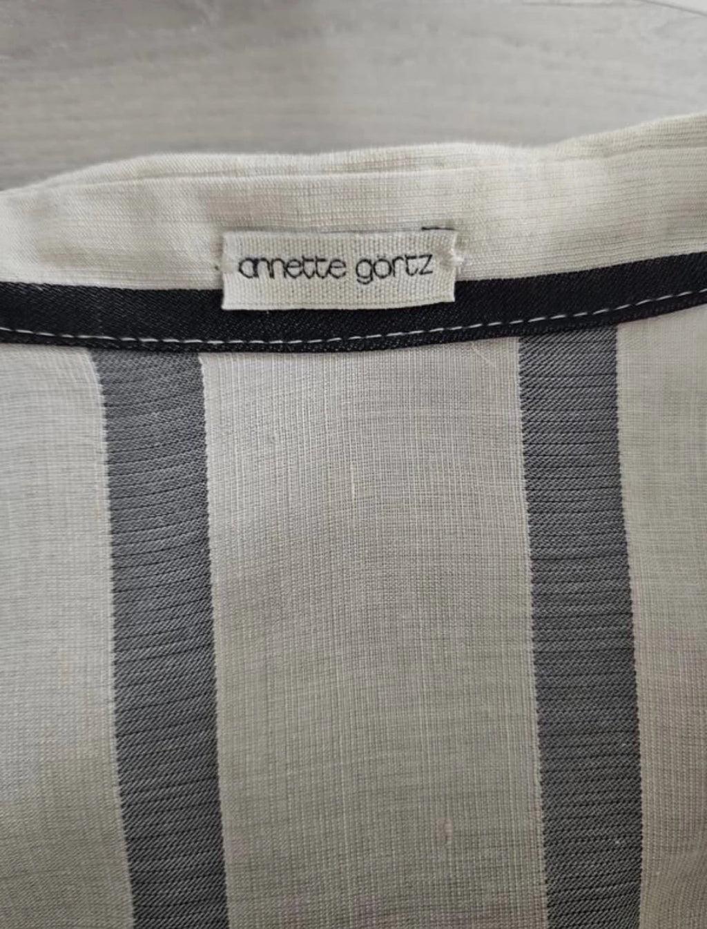 Annette Görtz linen striped long shirt - view 2