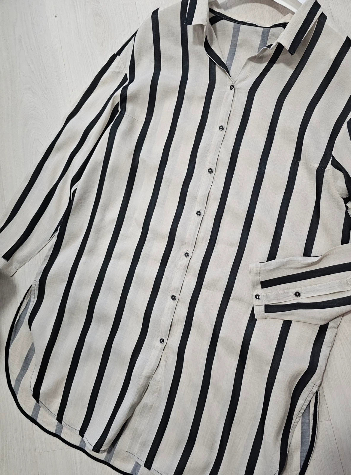 Annette Görtz linen striped long shirt - view 7